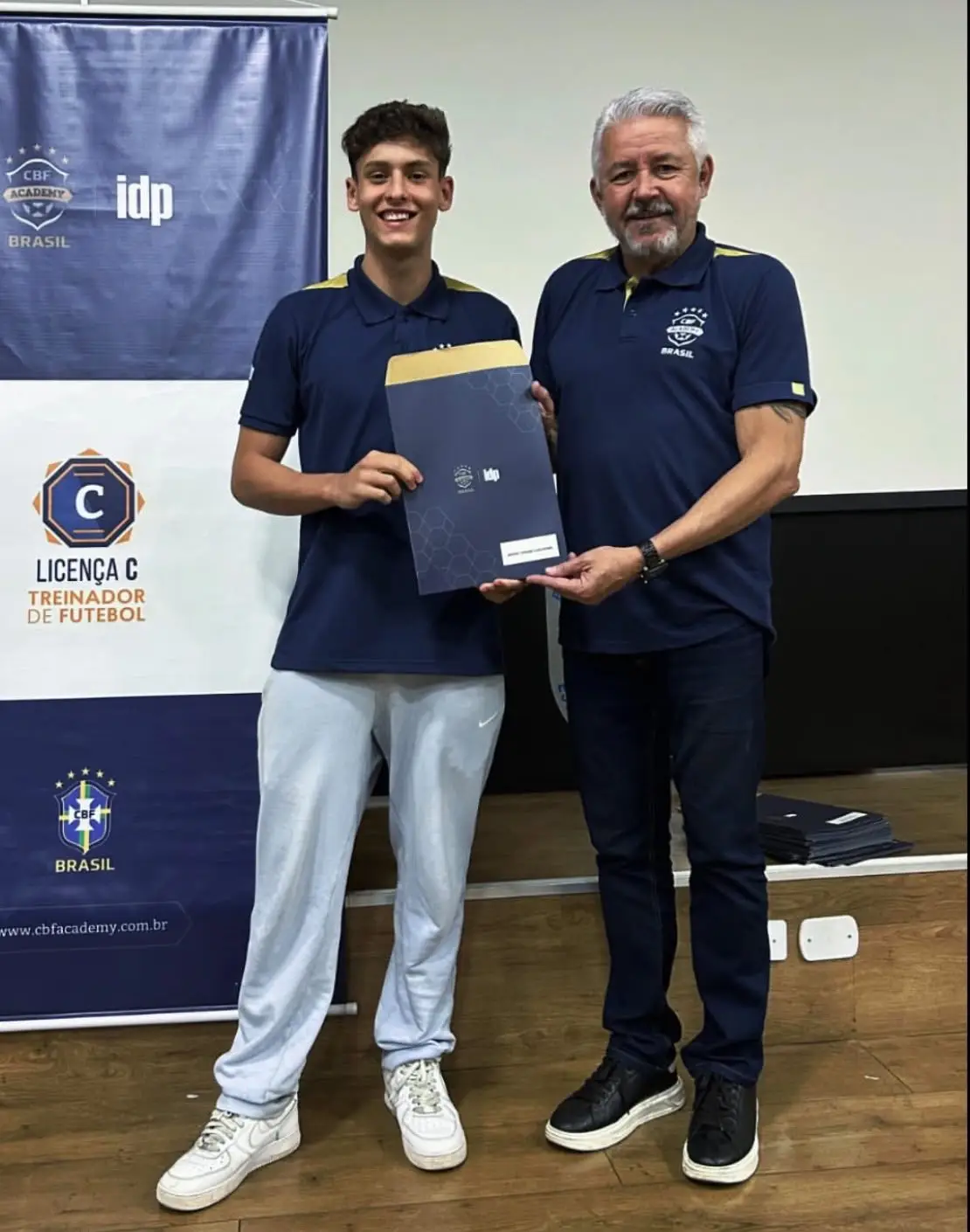 Certificado de Licença C da CBF Academy